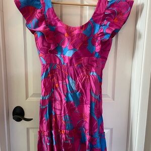 Tuckernuck Vibrant Tropical Floral Dress